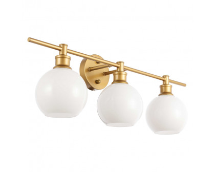 Elegant Wall Sconce - Brass/Matte Glass (LD2319BR)