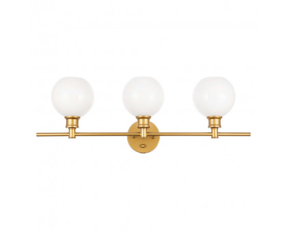 Elegant Wall Sconce - Brass/Matte Glass (LD2319BR)