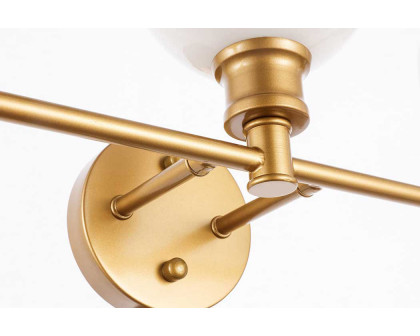 Elegant Wall Sconce - Brass/Matte Glass (LD2319BR)