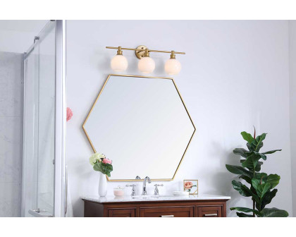 Elegant Wall Sconce - Brass/Matte Glass (LD2319BR)