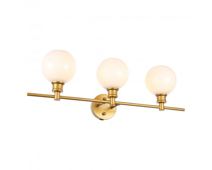 Elegant Wall Sconce - Brass/Matte Glass (LD2319BR)