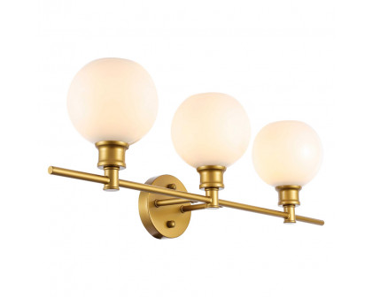 Elegant Wall Sconce - Brass/Matte Glass (LD2319BR)