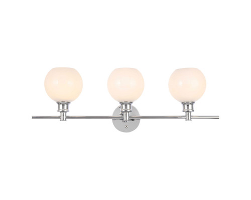 Elegant Wall Sconce - Chrome/Matte Glass (LD2319C)