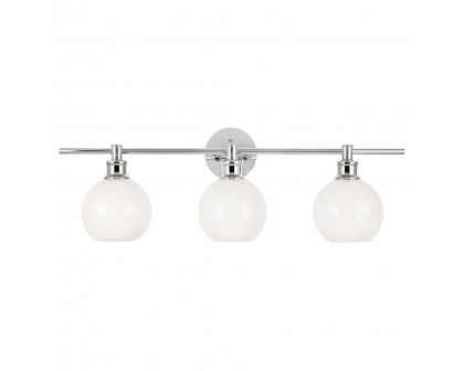 Elegant Wall Sconce - Chrome/Matte Glass (LD2319C)