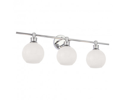 Elegant Wall Sconce - Chrome/Matte Glass (LD2319C)