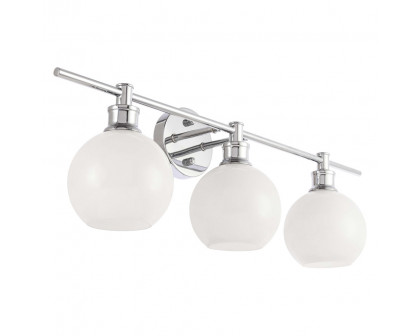 Elegant Wall Sconce - Chrome/Matte Glass (LD2319C)