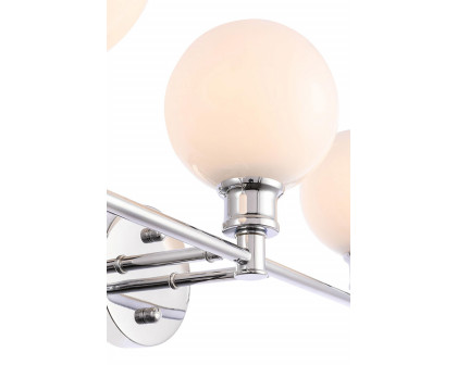 Elegant Wall Sconce - Chrome/Matte Glass (LD2319C)