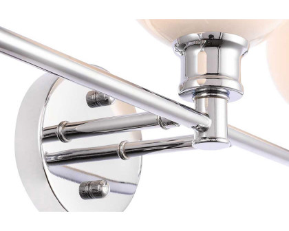 Elegant Wall Sconce - Chrome/Matte Glass (LD2319C)