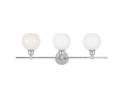 Elegant Wall Sconce - Chrome/Matte Glass (LD2319C)