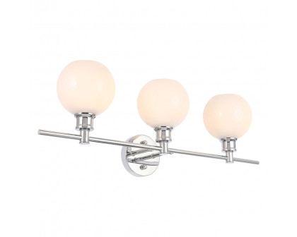 Elegant Wall Sconce - Chrome/Matte Glass (LD2319C)