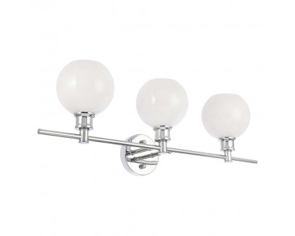 Elegant Wall Sconce - Chrome/Matte Glass (LD2319C)