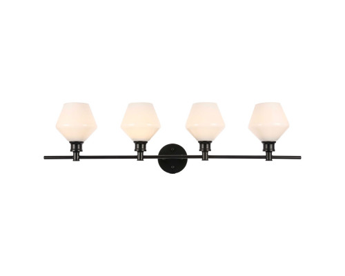 Elegant Wall Sconce - Black/Matte Glass (LD2321BK)