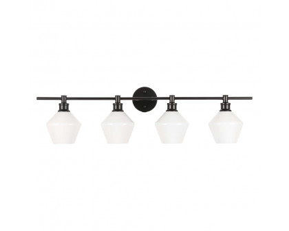 Elegant Wall Sconce - Black/Matte Glass (LD2321BK)