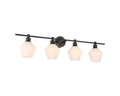 Elegant Wall Sconce - Black/Matte Glass (LD2321BK)