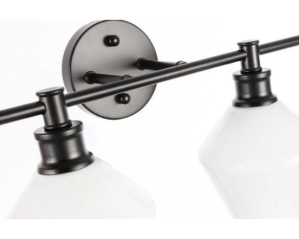 Elegant Wall Sconce - Black/Matte Glass (LD2321BK)