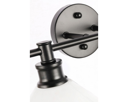 Elegant Wall Sconce - Black/Matte Glass (LD2321BK)