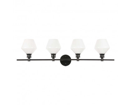 Elegant Wall Sconce - Black/Matte Glass (LD2321BK)