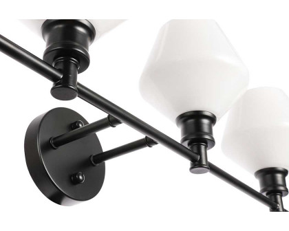 Elegant Wall Sconce - Black/Matte Glass (LD2321BK)