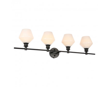 Elegant Wall Sconce - Black/Matte Glass (LD2321BK)