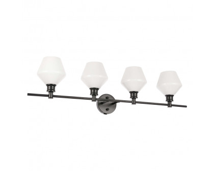 Elegant Wall Sconce - Black/Matte Glass (LD2321BK)