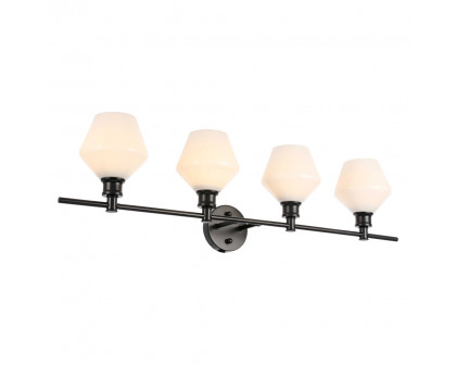 Elegant Wall Sconce - Black/Matte Glass (LD2321BK)