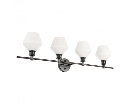 Elegant Wall Sconce - Black/Matte Glass (LD2321BK)