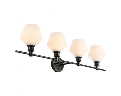 Elegant Wall Sconce - Black/Matte Glass (LD2321BK)