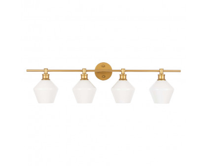 Elegant Wall Sconce - Brass/Matte Glass (LD2321BR)