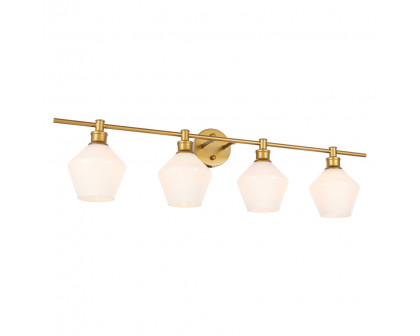 Elegant Wall Sconce - Brass/Matte Glass (LD2321BR)