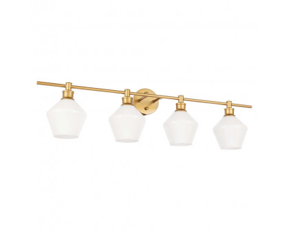 Elegant Wall Sconce - Brass/Matte Glass (LD2321BR)