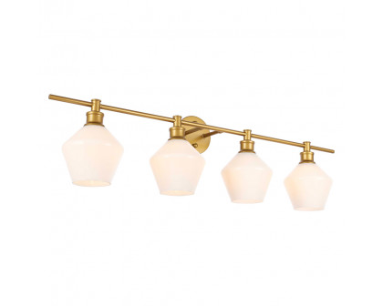 Elegant Wall Sconce - Brass/Matte Glass (LD2321BR)