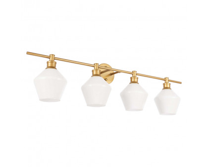 Elegant Wall Sconce - Brass/Matte Glass (LD2321BR)