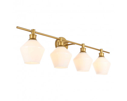 Elegant Wall Sconce - Brass/Matte Glass (LD2321BR)