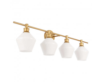 Elegant Wall Sconce - Brass/Matte Glass (LD2321BR)