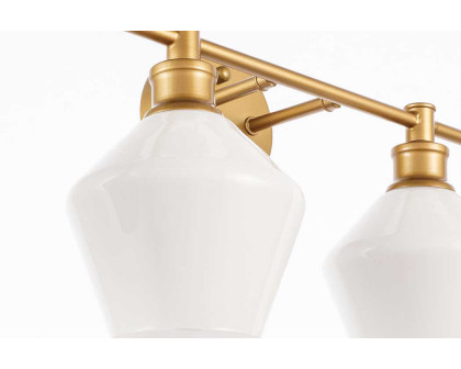 Elegant Wall Sconce - Brass/Matte Glass (LD2321BR)