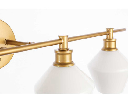 Elegant Wall Sconce - Brass/Matte Glass (LD2321BR)