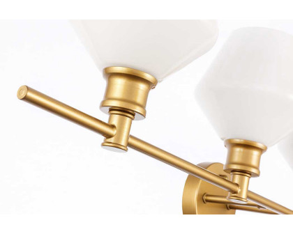 Elegant Wall Sconce - Brass/Matte Glass (LD2321BR)