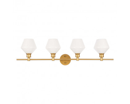 Elegant Wall Sconce - Brass/Matte Glass (LD2321BR)