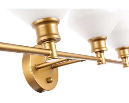 Elegant Wall Sconce - Brass/Matte Glass (LD2321BR)