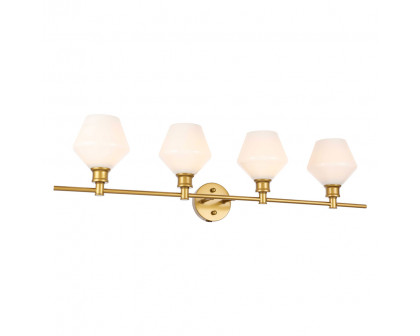 Elegant Wall Sconce - Brass/Matte Glass (LD2321BR)