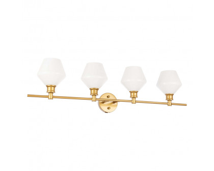 Elegant Wall Sconce - Brass/Matte Glass (LD2321BR)