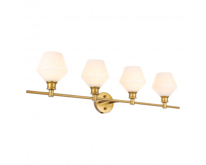 Elegant Wall Sconce - Brass/Matte Glass (LD2321BR)