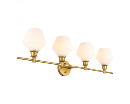 Elegant Wall Sconce - Brass/Matte Glass (LD2321BR)