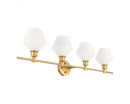 Elegant Wall Sconce - Brass/Matte Glass (LD2321BR)