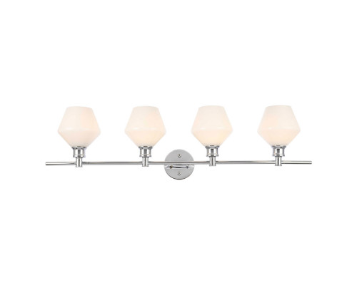 Elegant Wall Sconce - Chrome/Matte Glass (LD2321C)