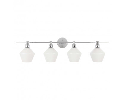 Elegant Wall Sconce - Chrome/Matte Glass (LD2321C)