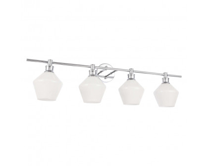 Elegant Wall Sconce - Chrome/Matte Glass (LD2321C)