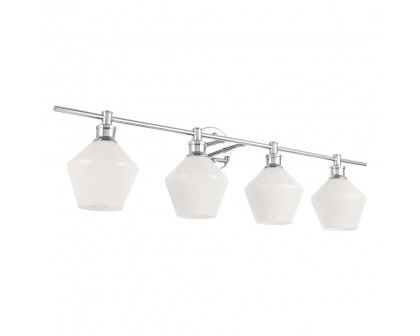 Elegant Wall Sconce - Chrome/Matte Glass (LD2321C)