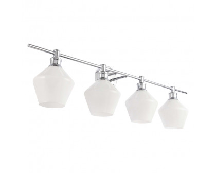 Elegant Wall Sconce - Chrome/Matte Glass (LD2321C)