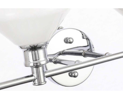 Elegant Wall Sconce - Chrome/Matte Glass (LD2321C)